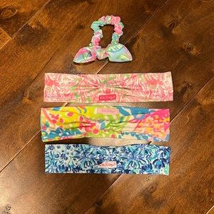 EUC Lilly Pulitzer Headbands (3) and Scrunchie